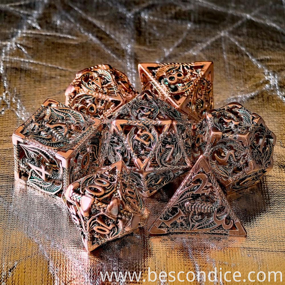 Hollow D D Metal Dice